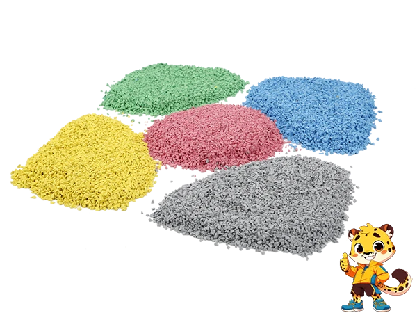 EPDM granules sample display