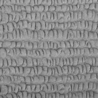 Yellow prefabricated rubber track with a pattern resembling corn kernels