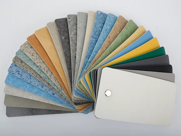 The pattern and texture display of PVC sports flooring