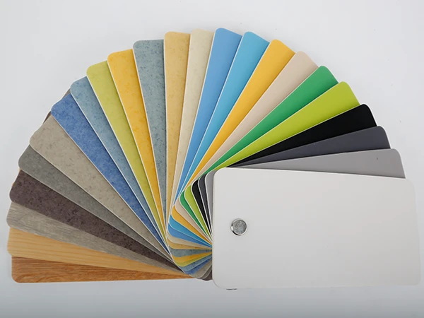The pattern and texture display of PVC sports flooring