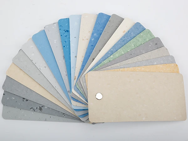 The pattern and texture display of PVC sports flooring
