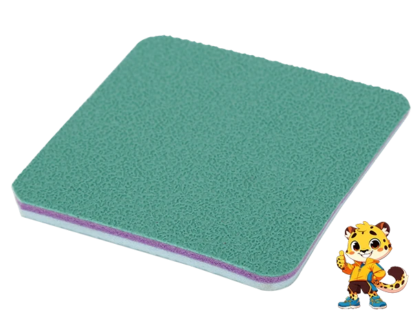 PVC sports flooring sample display