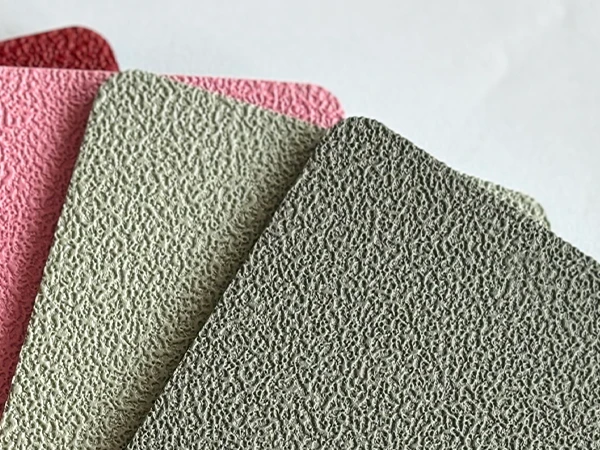 The pattern and texture display of PVC sports flooring