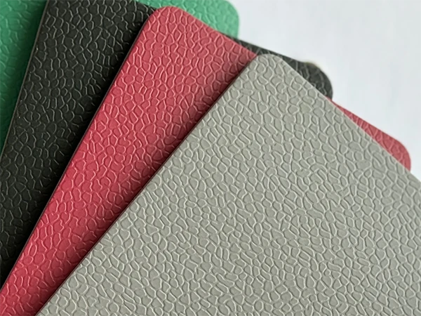 The pattern and texture display of PVC sports flooring
