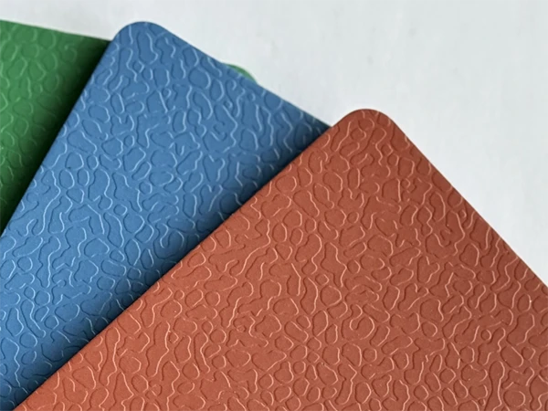 The pattern and texture display of PVC sports flooring
